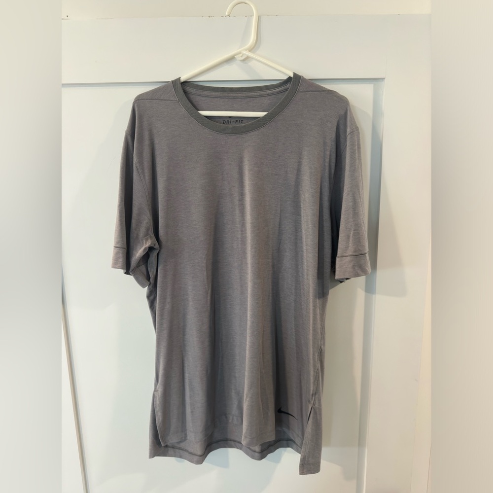 Grey Nike Yoga dri fit t shirt XL